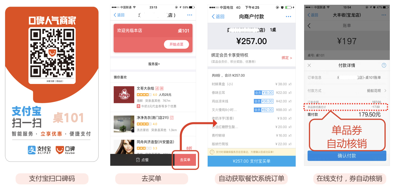 口碑推史上最快買單服務(wù)對賬、支付、開發(fā)票、優(yōu)惠抵扣一步到位